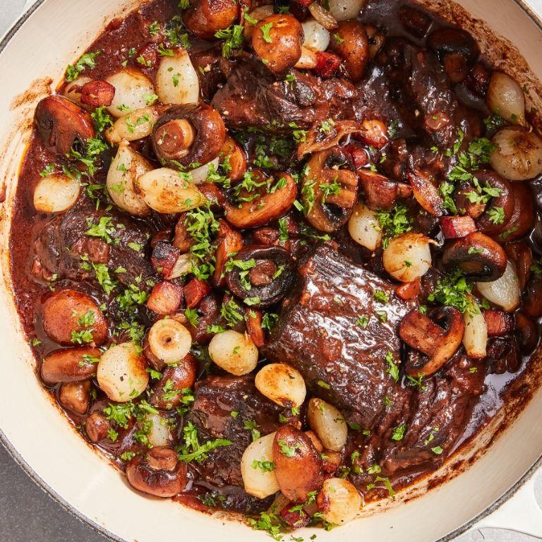 Tender Beef Bourguignon
