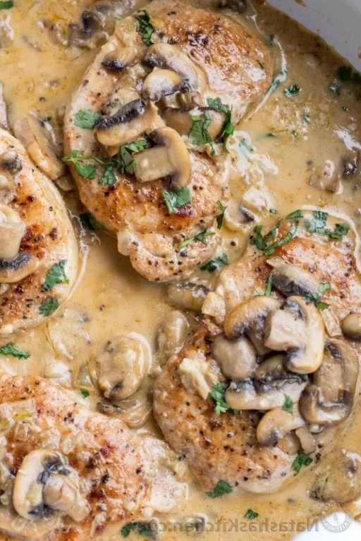 Tender Pork Tips with Mushroom Gravy