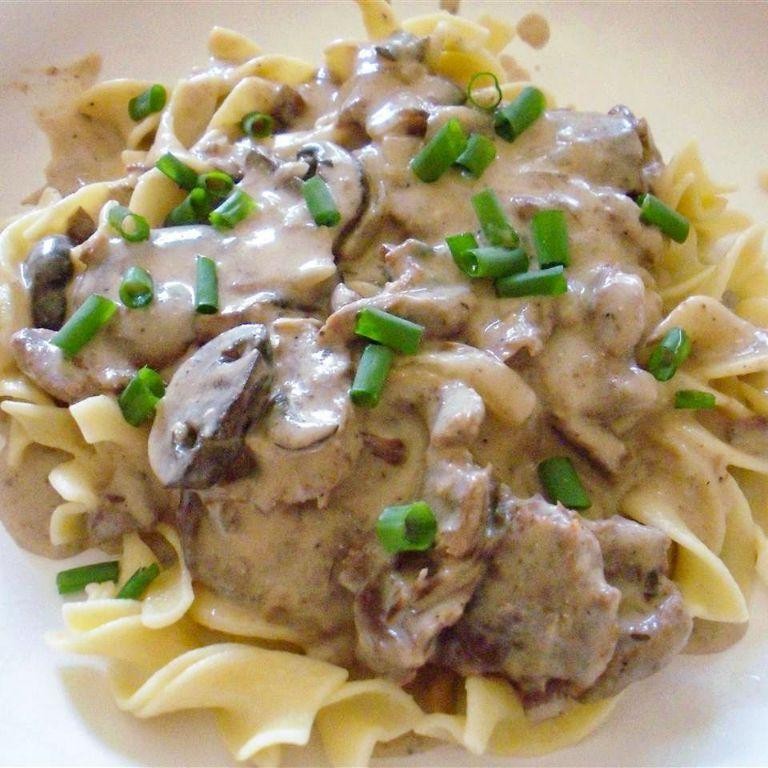 Tenderized Round Steak Stroganoff