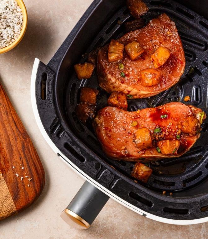 Teriyaki Air Fryer Pork Chops