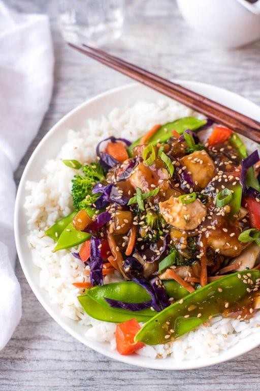 Teriyaki Cabbage Chicken Stir Fry