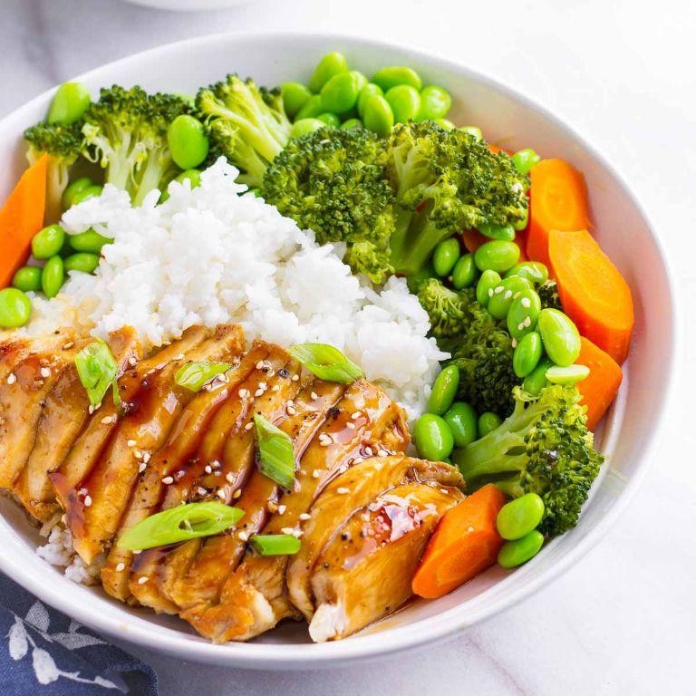 Teriyaki Chicken Bowls with Jasmine Rice