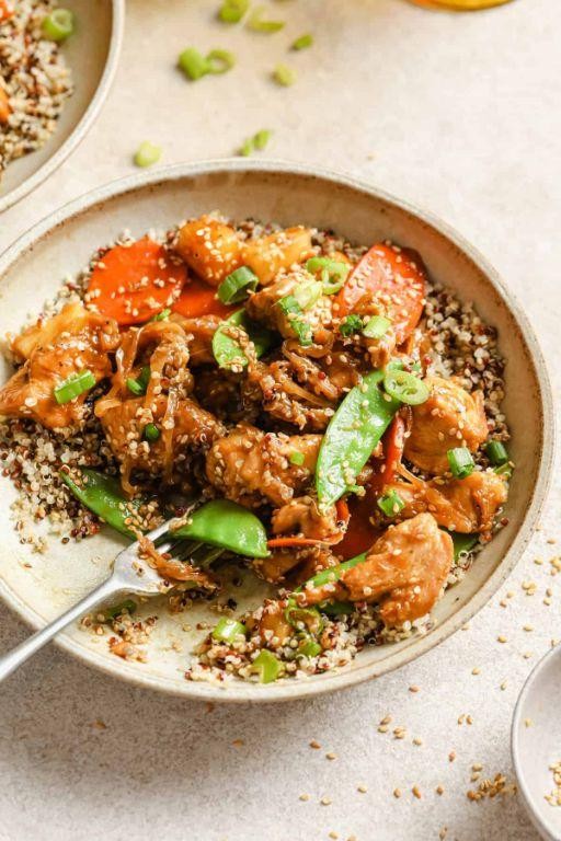 Teriyaki Chicken Quinoa Stir Fry