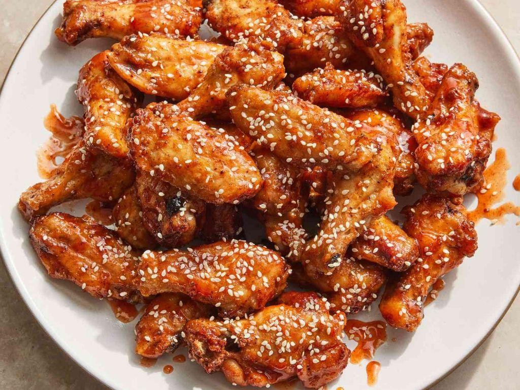 Teriyaki Chicken Wings with Sriracha