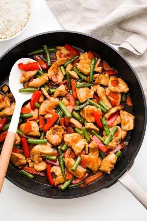 Teriyaki Chicken and Green Bean Stir-Fry