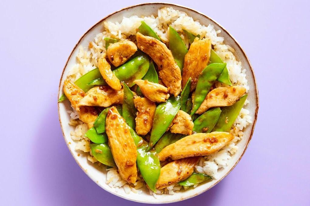 Teriyaki Chicken and Snap Peas