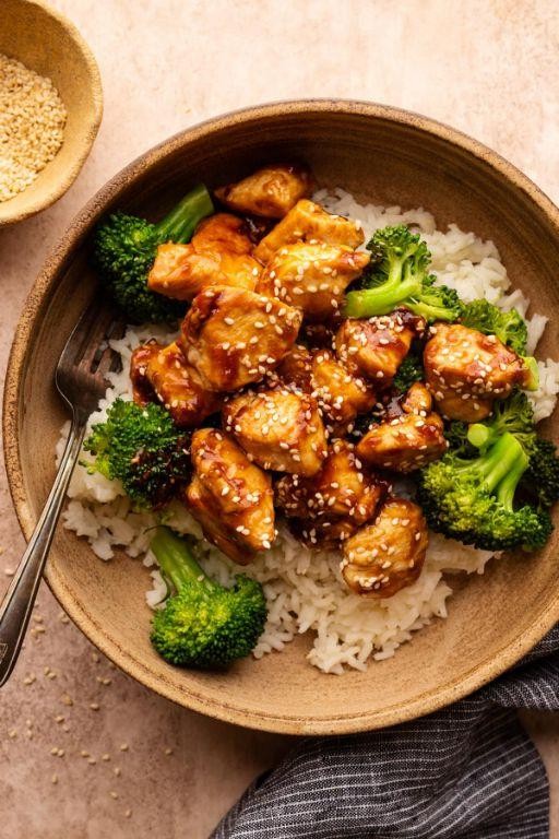 Teriyaki Chicken with Steamed Broccoli