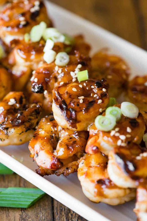 Teriyaki Glazed Broiled Shrimp