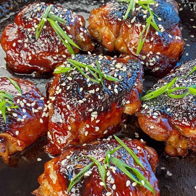 Teriyaki Glazed Chicken Thighs