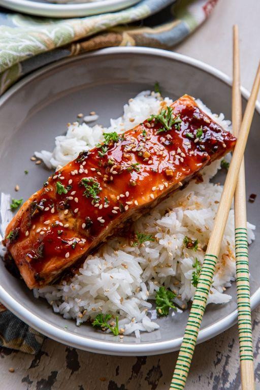 Teriyaki Glazed Salmon Fillets