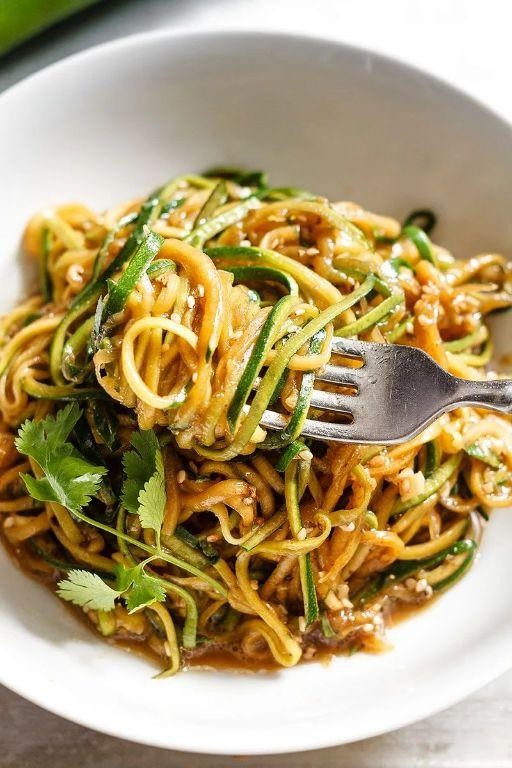 Teriyaki Grilled Zucchini and Squash Noodles