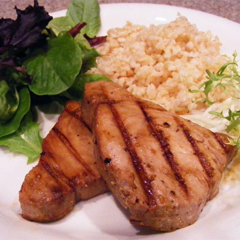 Teriyaki Marinated Grilled Ahi Tuna