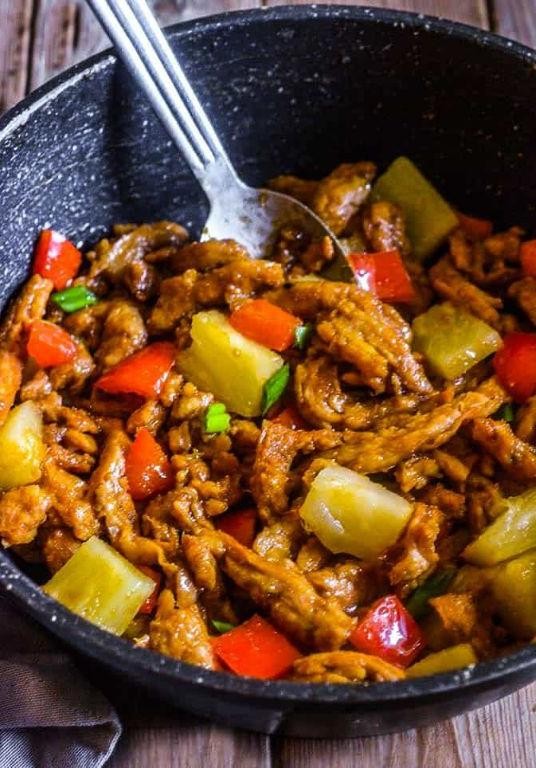 Teriyaki Pepper Steak with Pineapple Twist