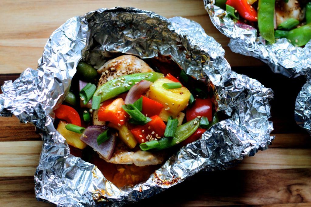 Teriyaki Pineapple Chicken Foil Packets