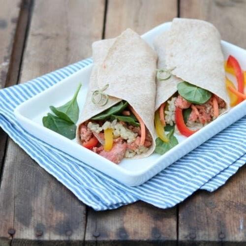 Teriyaki Salmon Bun Wraps
