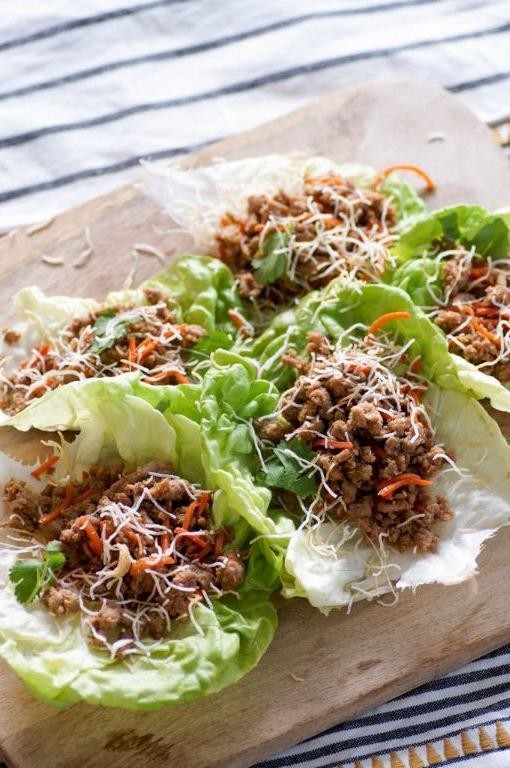 Teriyaki Turkey Lettuce Wraps
