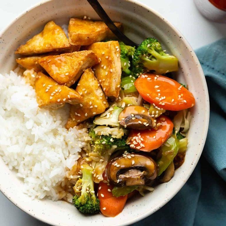 Teriyaki Vegetable Fried Rice with Tofu