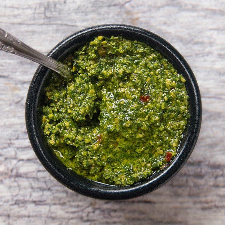 Thai Basil and Peanut Pesto