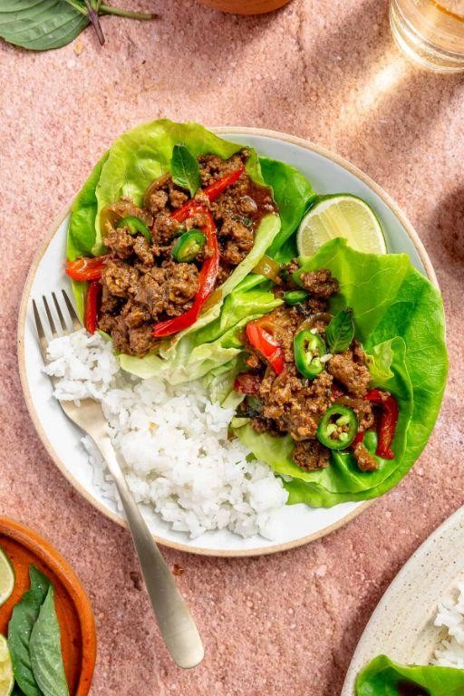 Thai Beef Lettuce Wraps