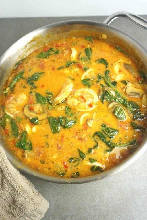 Thai Canned Squid Curry with Coconut Milk