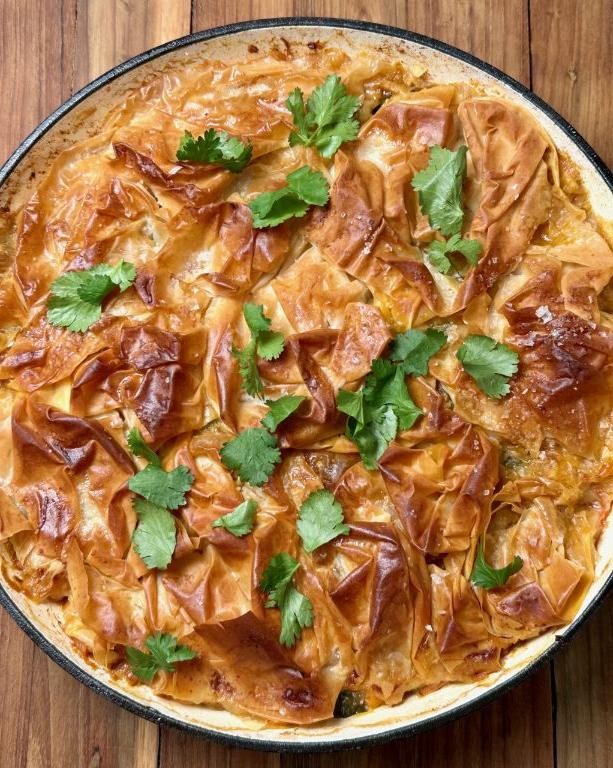 Thai Chicken Filo Bundles