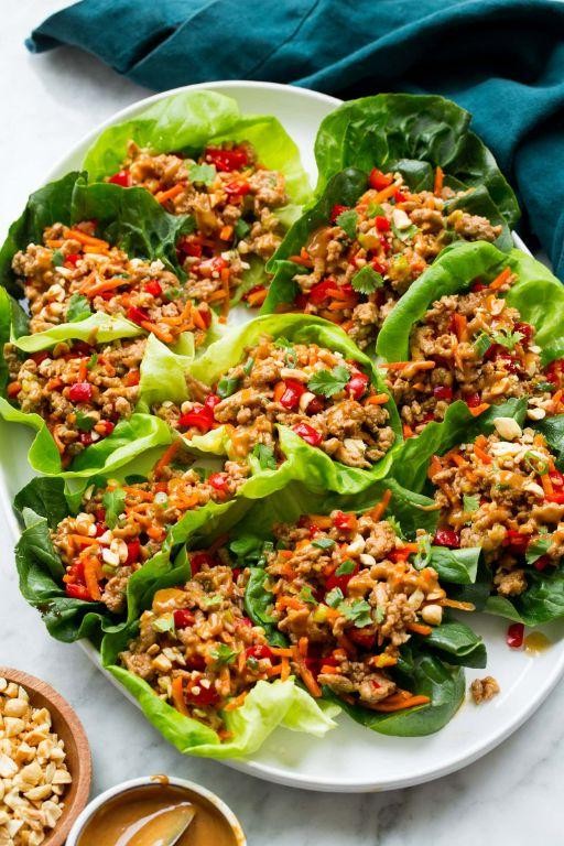 Thai Chicken Lettuce Wraps
