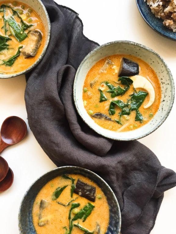 Thai Eggplant and Potato Soup