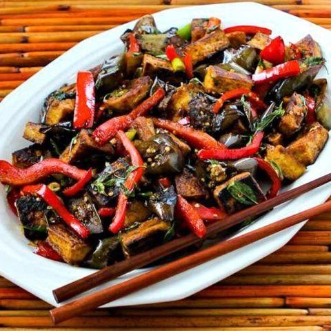 Thai Eggplant and Tofu Salad