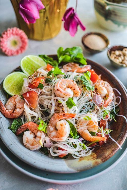 Thai Glass Noodle Salad with Shrimp