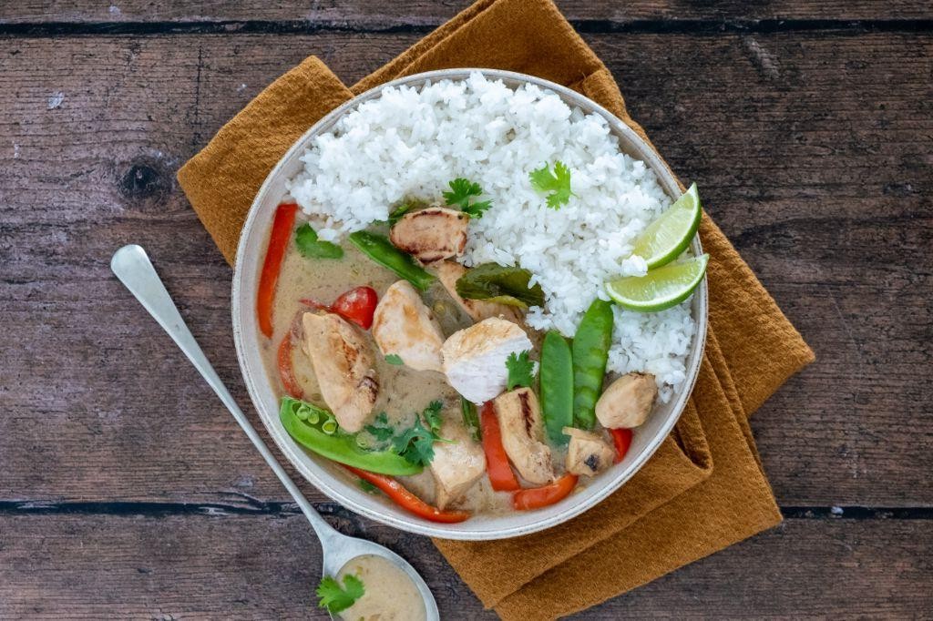 Thai Green Curry with Chicken and Jasmine Rice