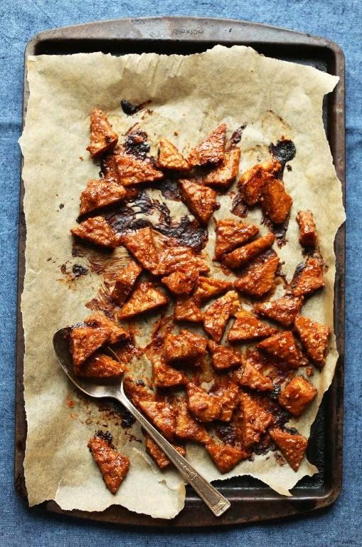 Thai Peanut Baked Tempeh