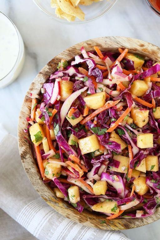 Thai Pineapple and Cabbage Slaw