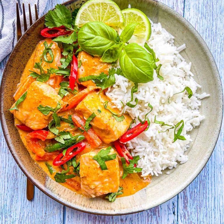 Thai Red Curry Mahi Mahi with Vegetables