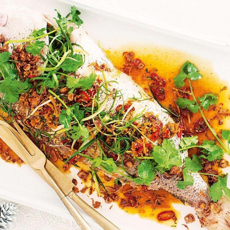 Thai-Style Baked Snapper Fillet