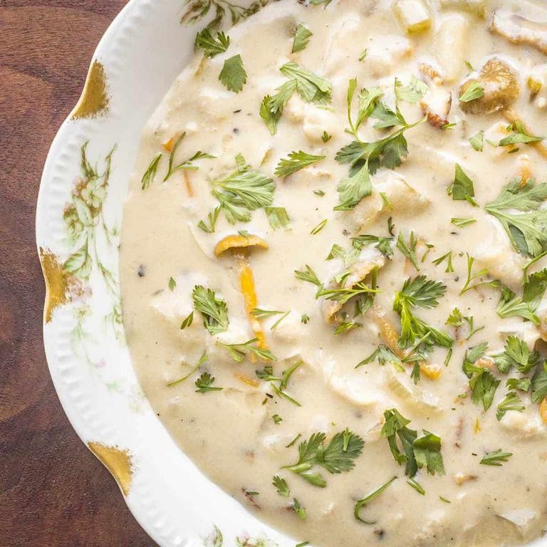Thick and Creamy Wild Mushroom Chowder