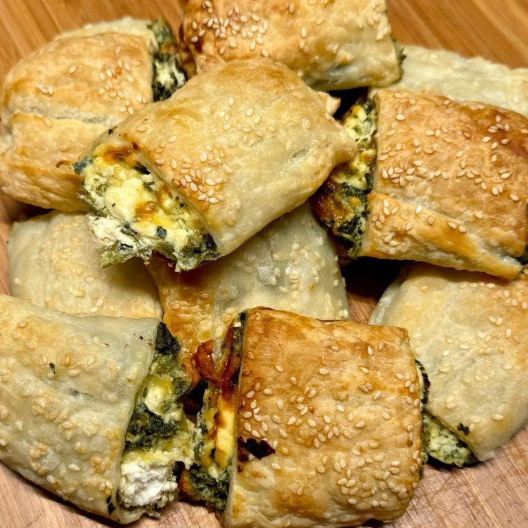Three-Cheese Sausage Rolls