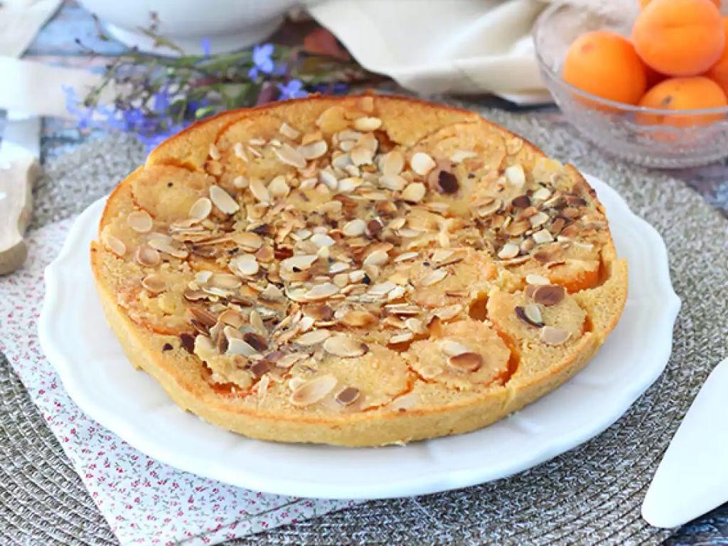 Toasted Almond and Apricot Clafoutis