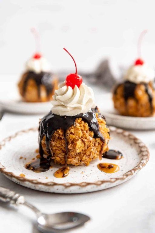 Toffee Crunch Ice Cream Balls