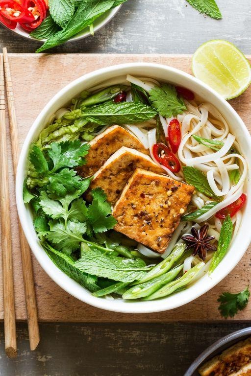 Tofu Pho with Aromatic Herbs