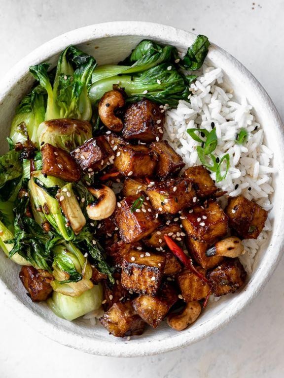 Tofu and Bok Choy Stir-Fry