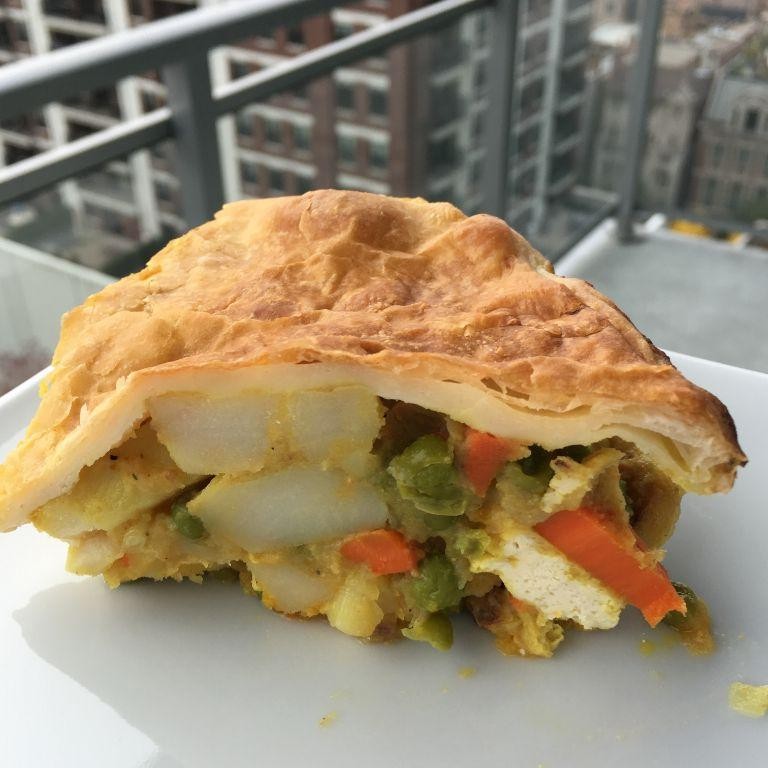 Tofu and Vegetable Curry Pie