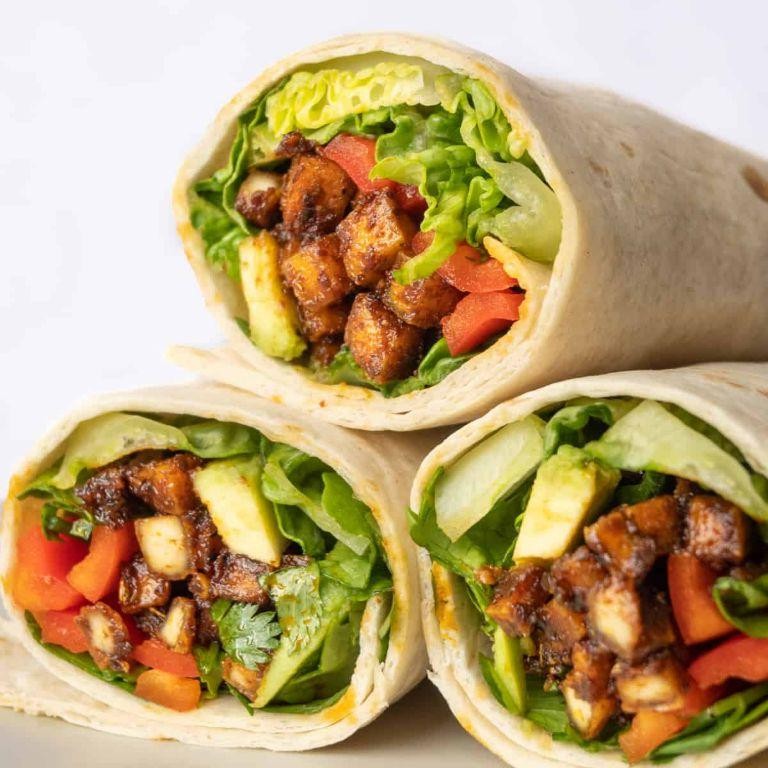 Tofu and Veggie Stir Fry Wrap
