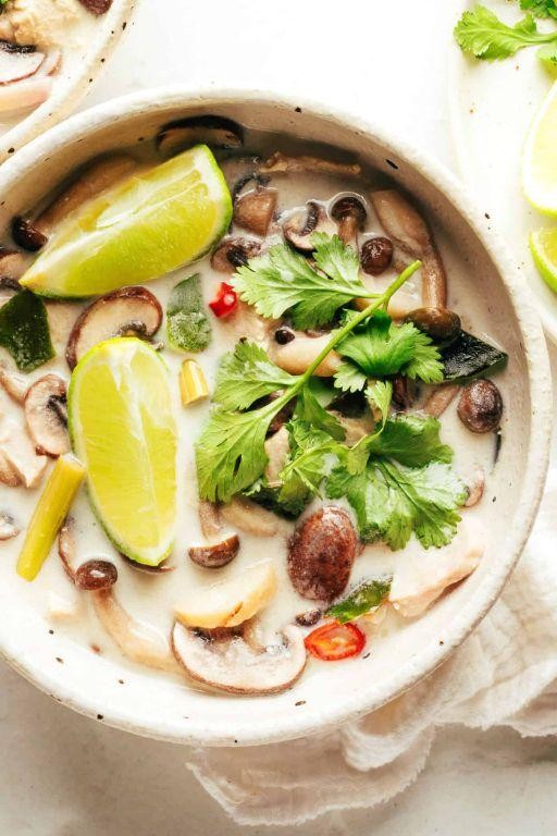 Tom Kha Kai with Fresh Ginger and Lime