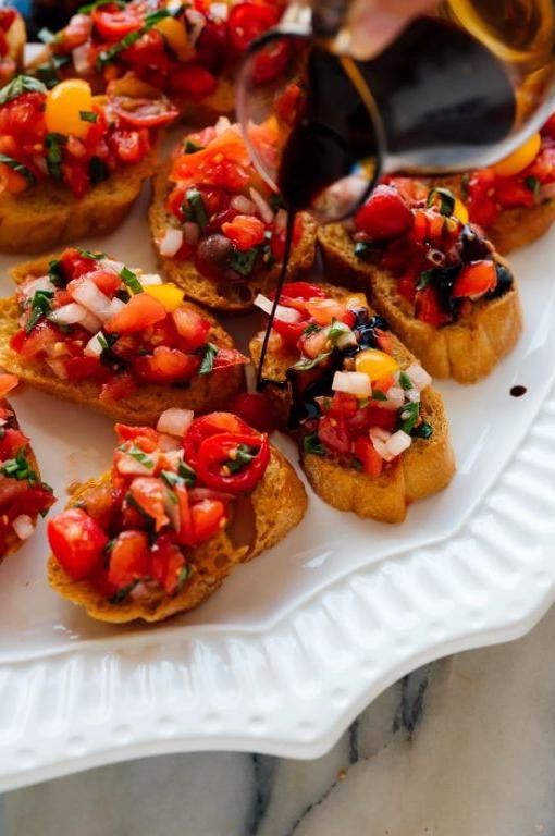 Tomato Basil Bruschetta Breakfast