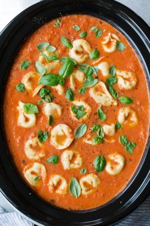 Tomato Basil Tortellini Soup