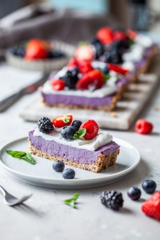 Triple Berry Vegan Cheesecake