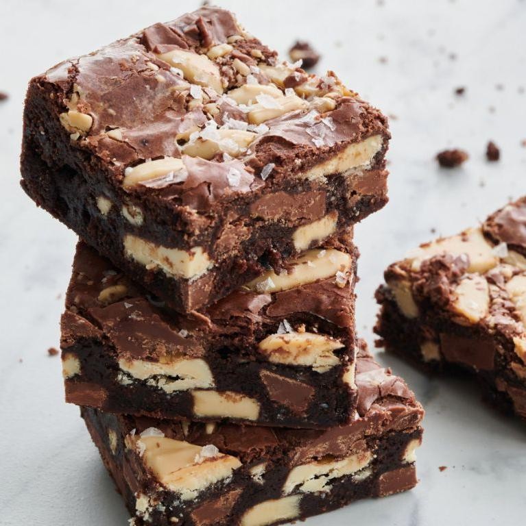 Triple Chocolate Fudge Brownie Bars