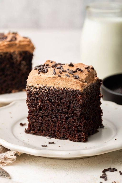Triple Chocolate Sheet Cake with Cocoa Buttercream