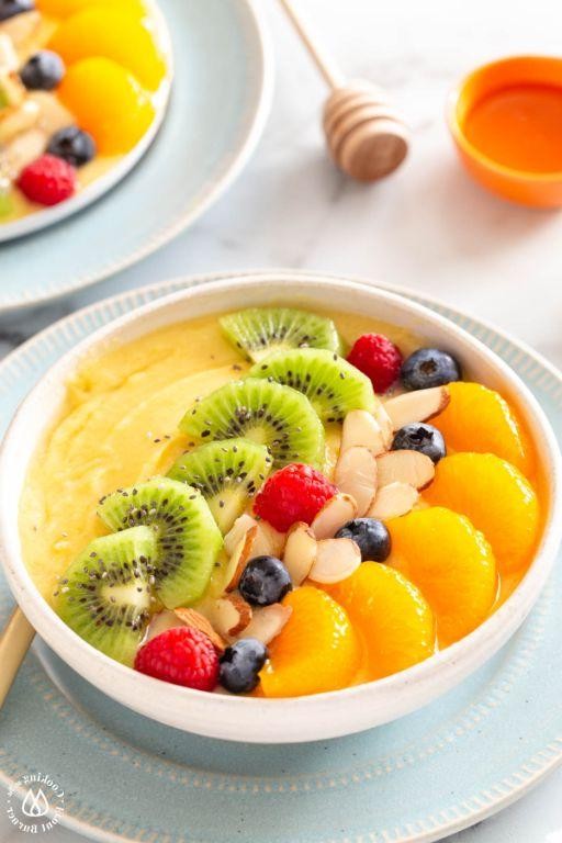 Tropical Acai Bowl with Mango and Pineapple