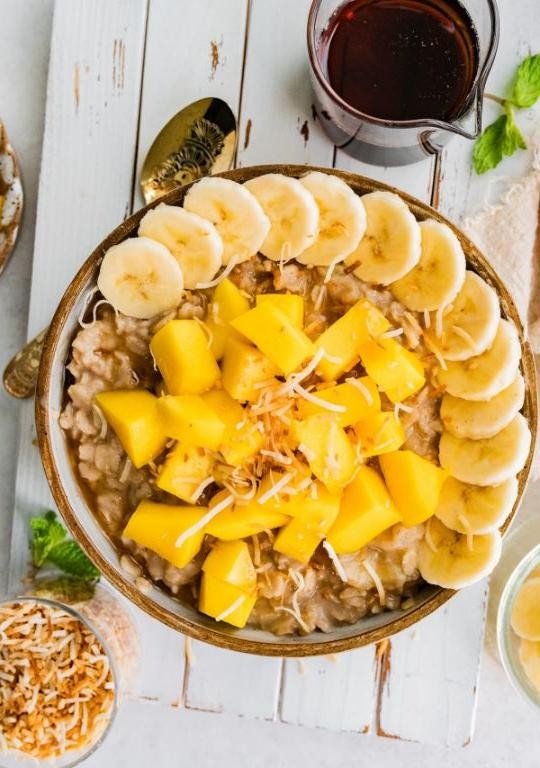 Tropical Banana Coconut Oatmeal